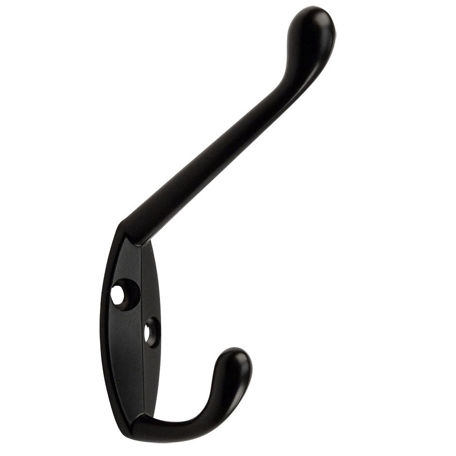 Cosmas 31153FB Flat Black Coat &amp; Hat Hook - Cosmas