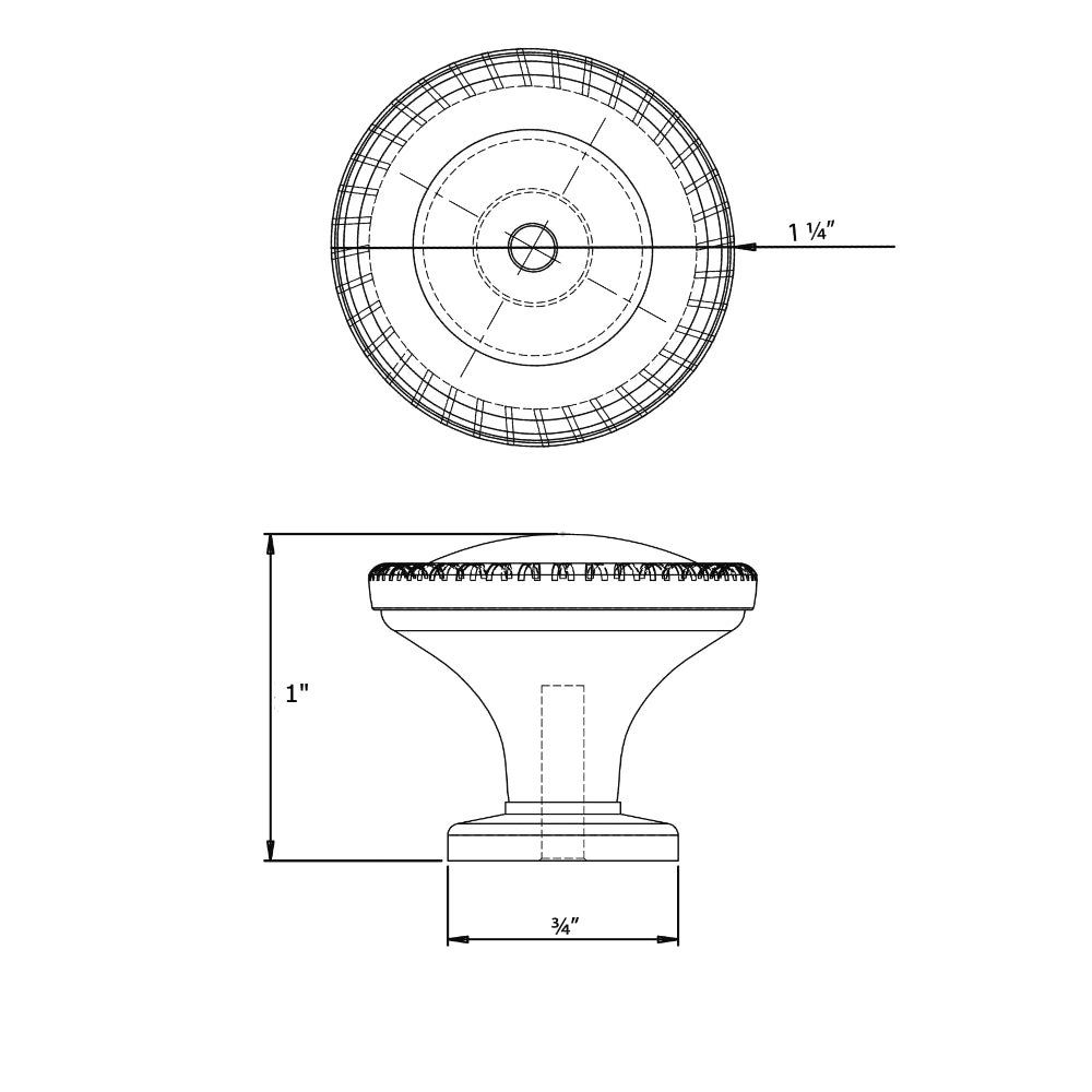 Cosmas 4115SN Satin Nickel Rope Cabinet Knob