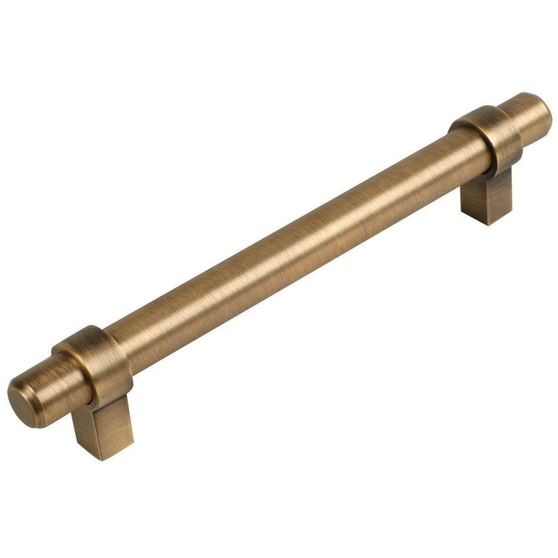 Cosmas 161-192BAB Brushed Antique Brass Cabinet Hardware Euro Style Bar Pull