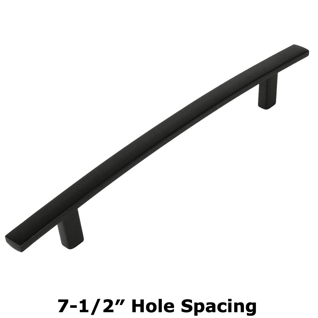 Cosmas 2363-192FB Flat Black Subtle Arch Cabinet Pull