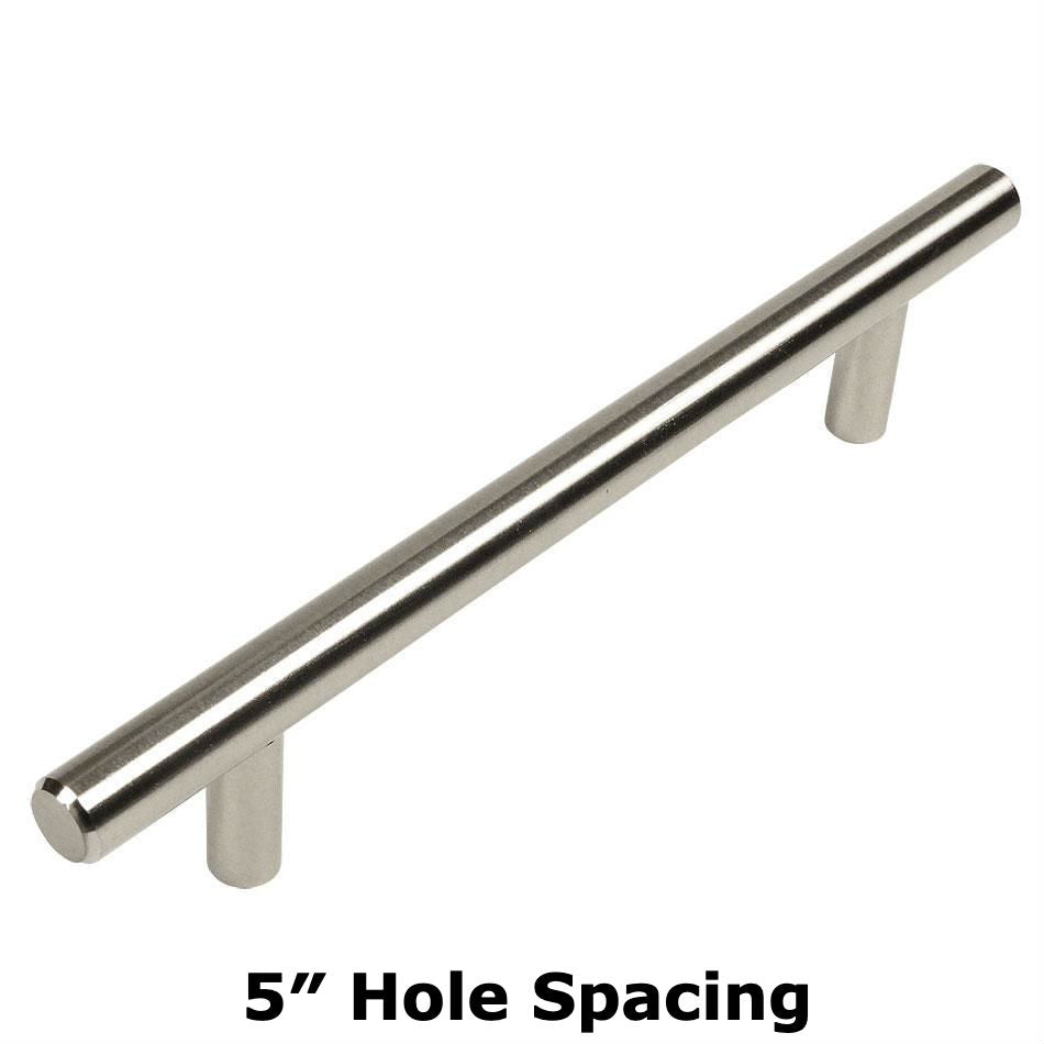 Cosmas H698-128SS Stainless Steel Euro Style Bar Pull