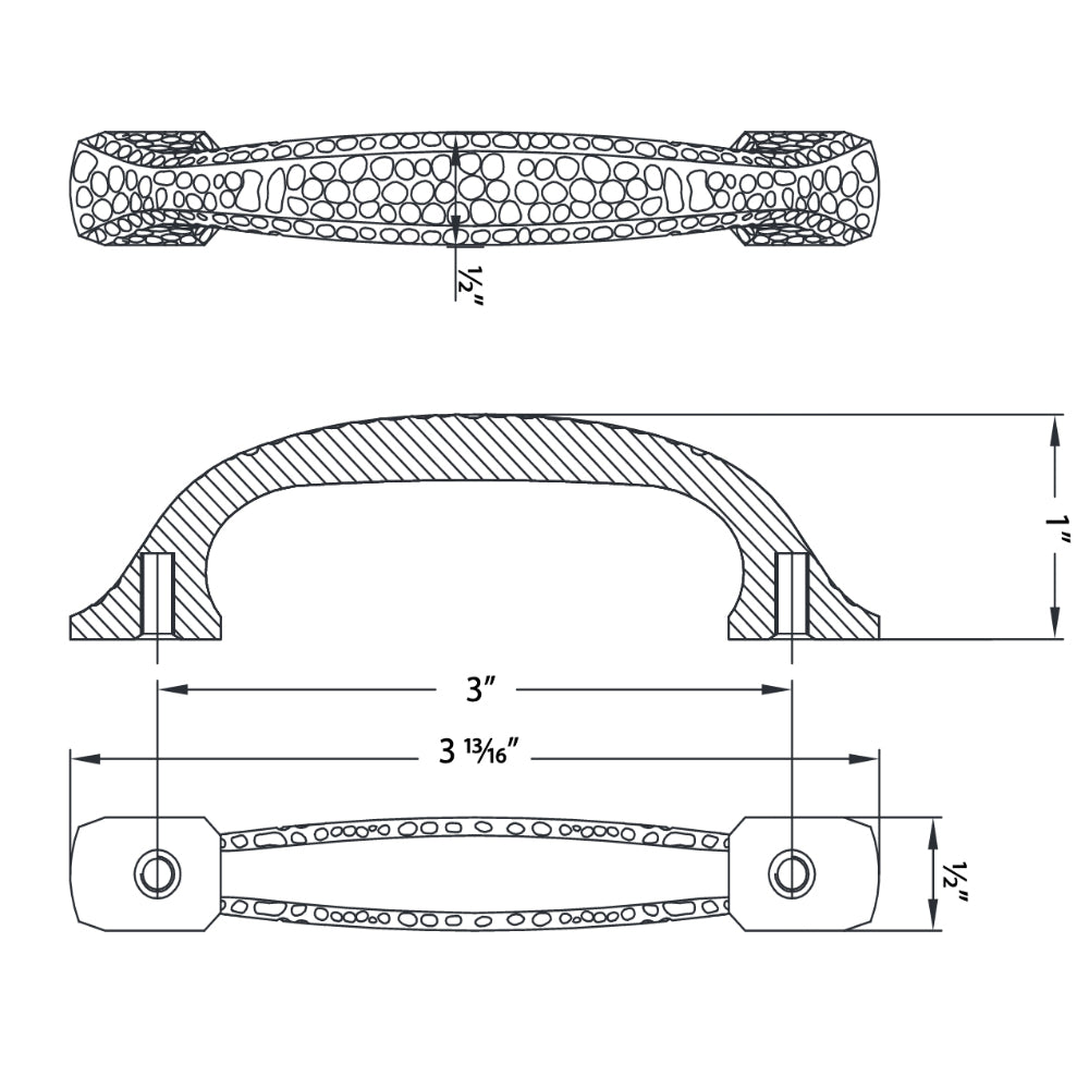 Cosmas 10553ORB Oil Rubbed Bronze Zinc Cabinet Pull