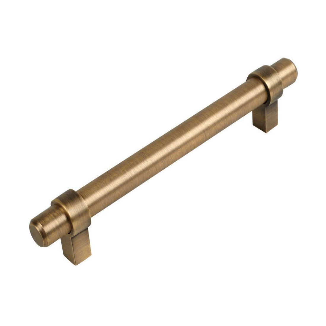 Cosmas 161-4BAB Brushed Antique Brass Cabinet Hardware Euro Style Bar Pull