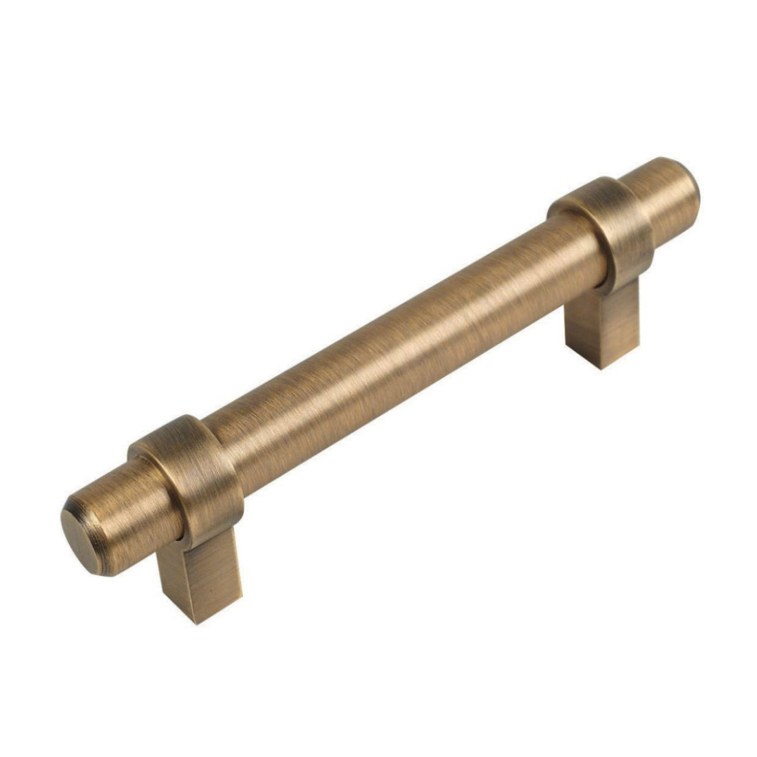 Cosmas 161-2.5BAB Brushed Antique Brass Cabinet Hardware Euro Style Bar Pull