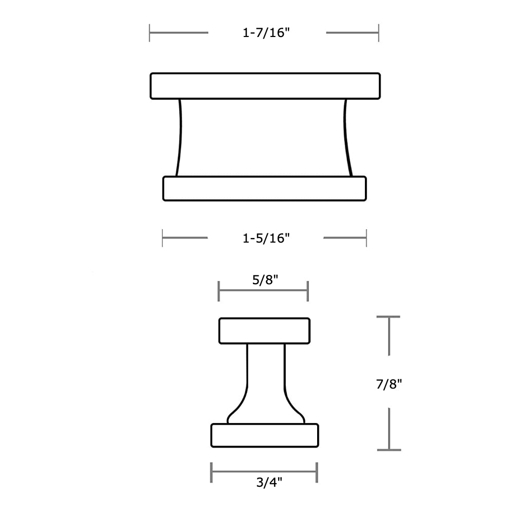Cosmas 701BB Brushed Brass Contemporary Cabinet Knob