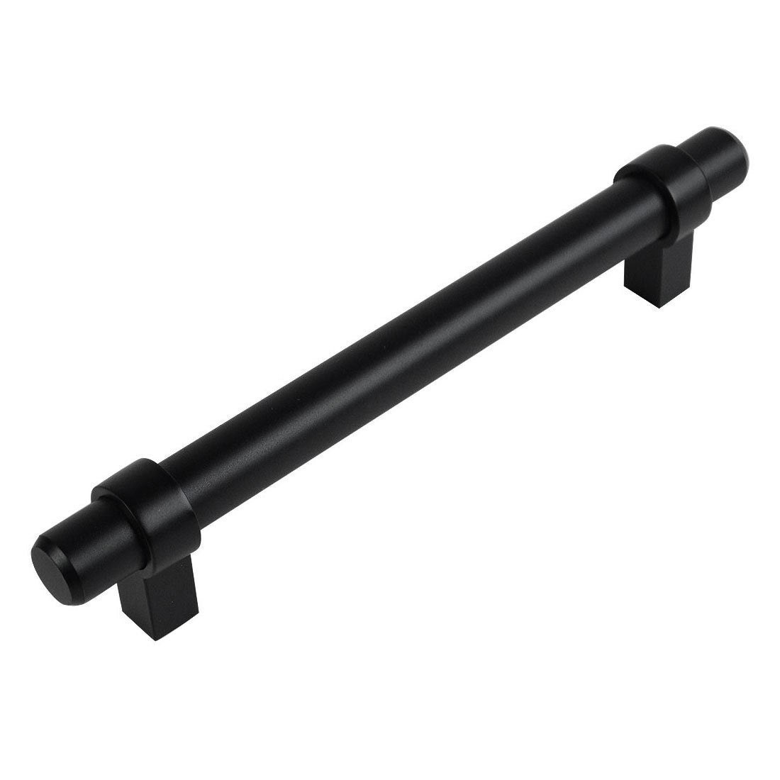 Cosmas 161-4FB Flat Black Cabinet Hardware Euro Style Bar Pull