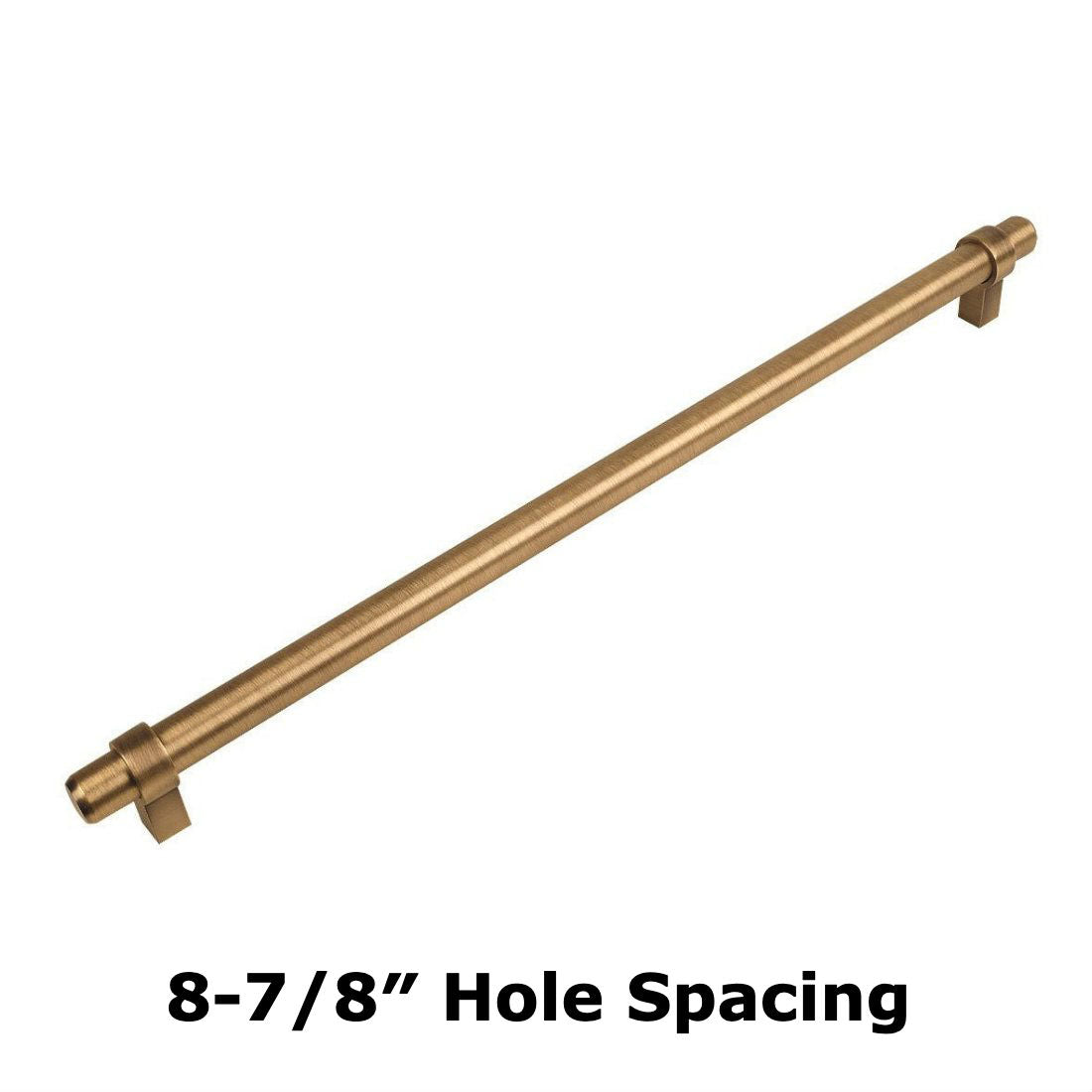 Cosmas 161-224BAB Brushed Antique Brass Cabinet Hardware Euro Style Bar Pull