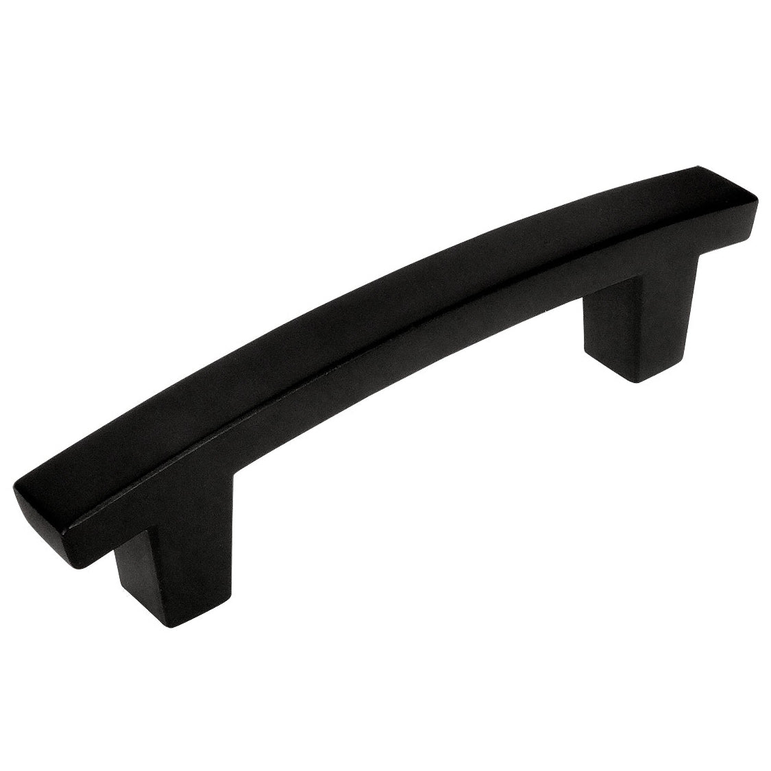 Cosmas 5236FB Flat Black Contemporary Arch Cabinet Pull - Cosmas