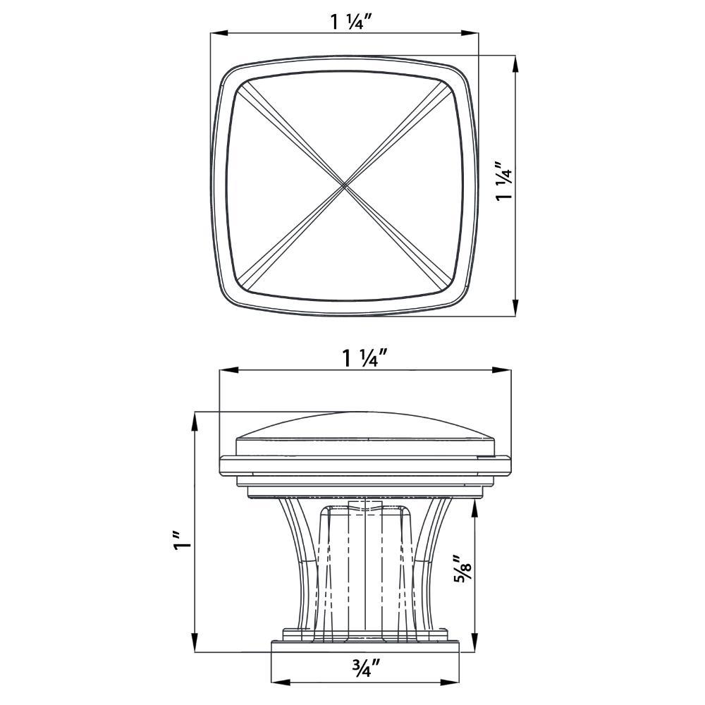 Cosmas 4391GPH Graphite Cabinet Knob