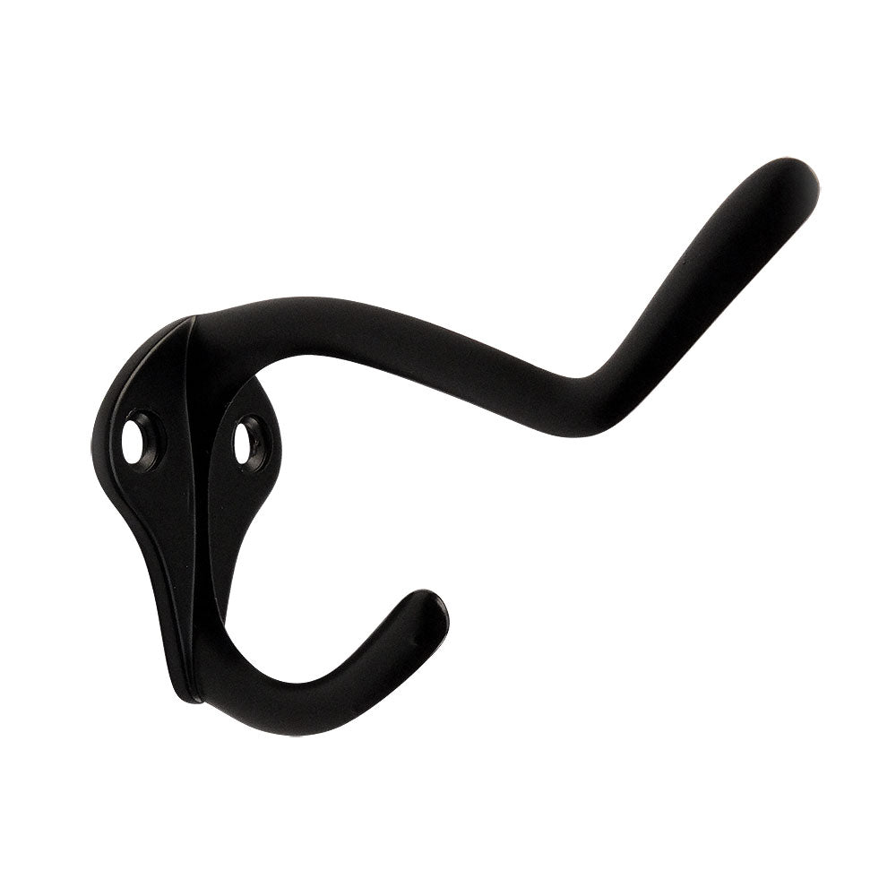 Cosmas 32188FB Flat Black Coat &amp; Hat Hook - Cosmas