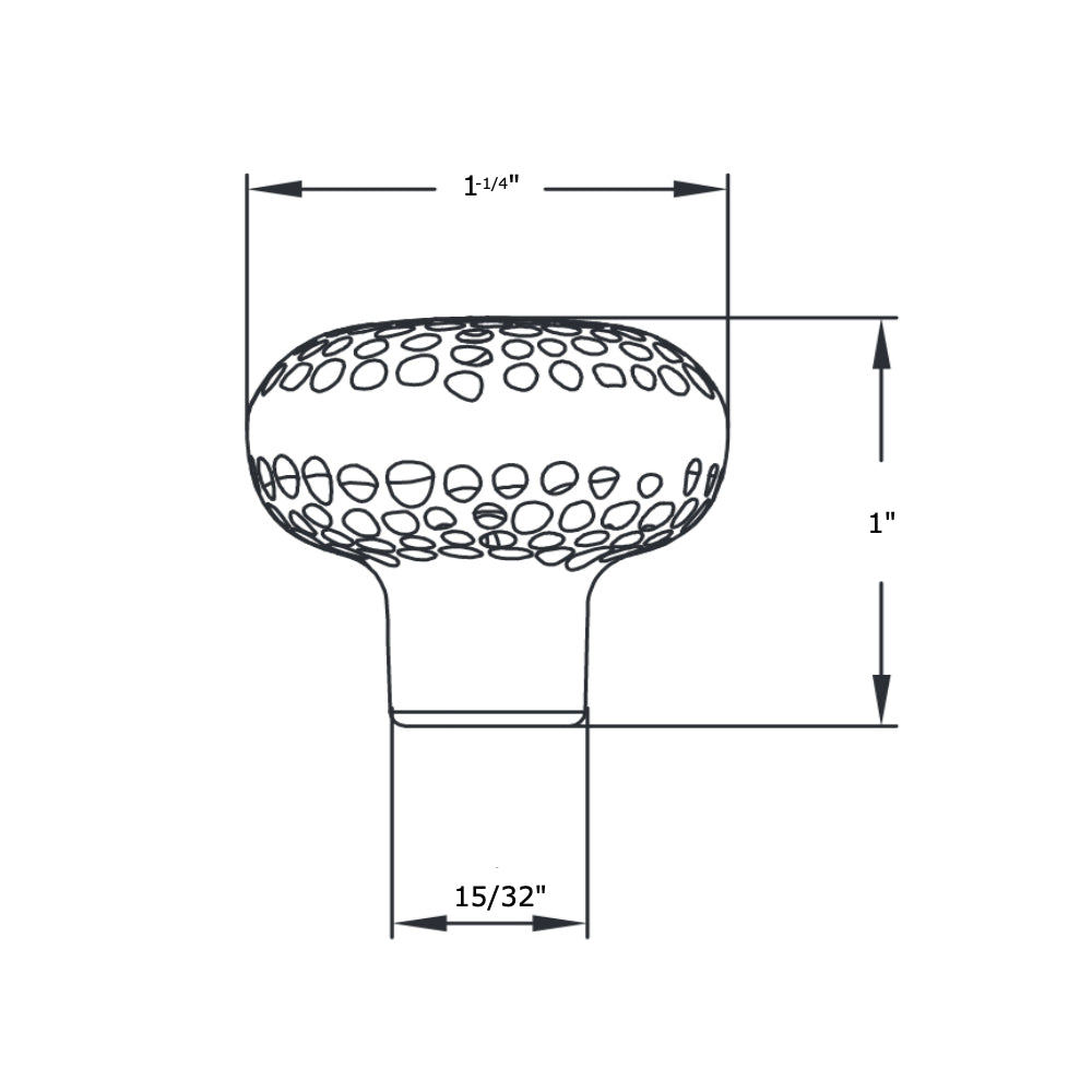 Cosmas 10551SN Satin Nickel Round Zinc Cabinet Knob