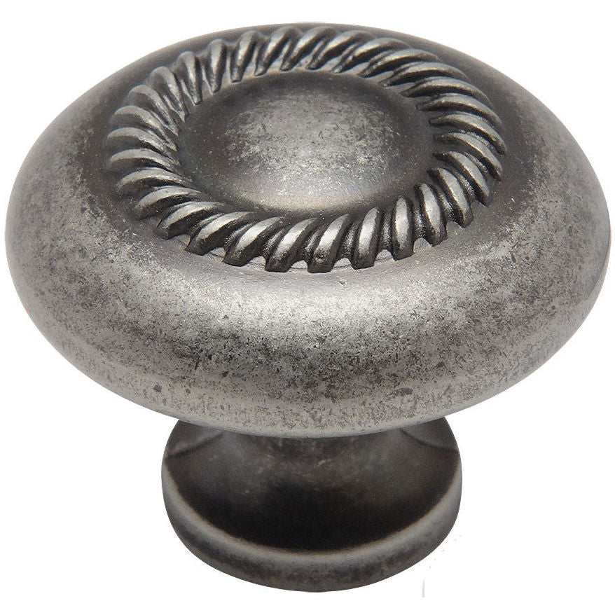 Cosmas 228WN Weathered Nickel Rope Cabinet Knob - Cosmas