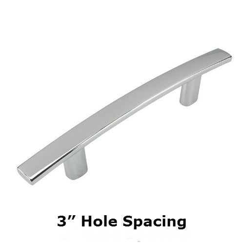 Cosmas 2363-3CH Polished Chrome Subtle Arch Cabinet Pull - Cosmas