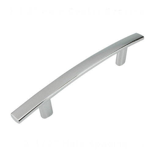 Cosmas 2363-3.5CH Polished Chrome Subtle Arch Cabinet Pull