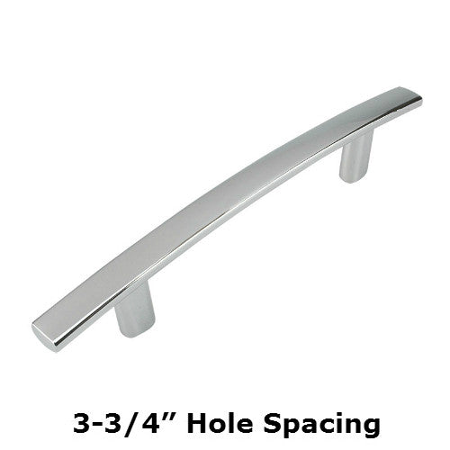 Cosmas 2363-96CH Polished Chrome Subtle Arch Cabinet Pull - Cosmas