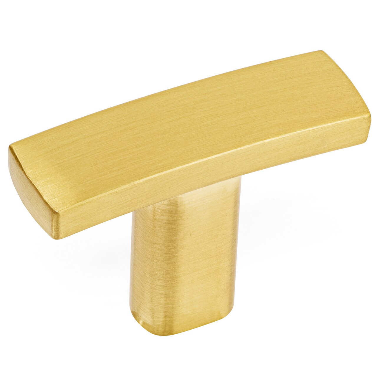 Cosmas 2363BB Brushed Brass Subtle Arch Cabinet T Knob