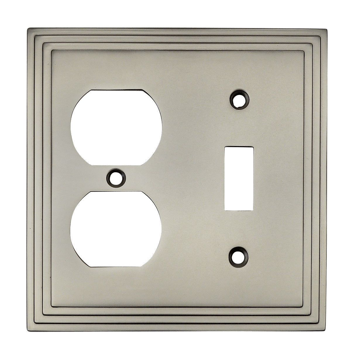 Cosmas 25068-SN Satin Nickel Single Toggle / Duplex Combo - Cosmas