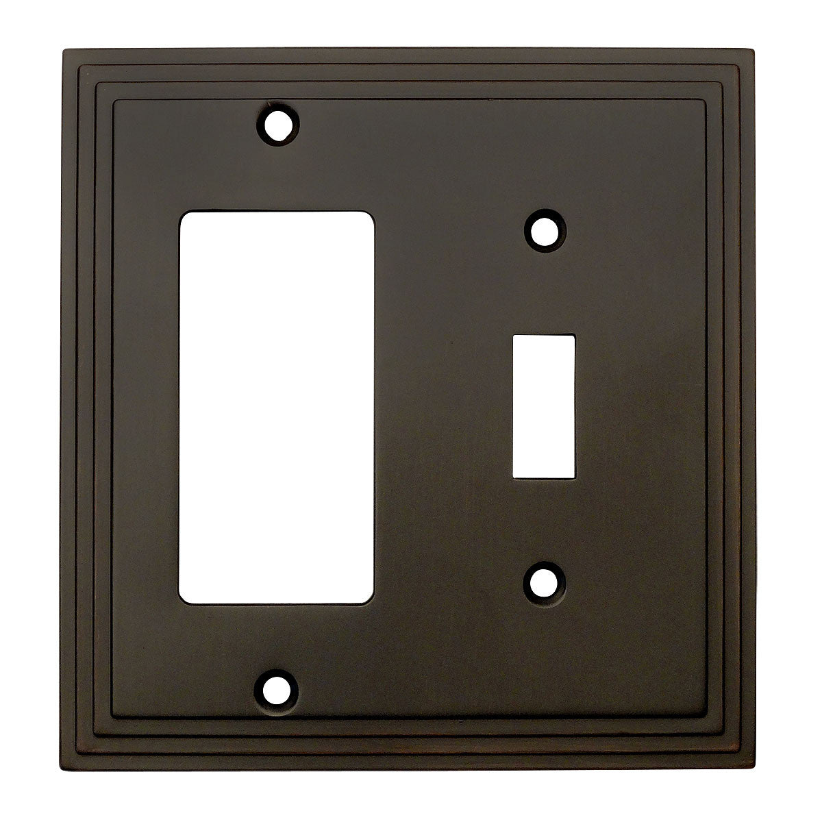 Cosmas 25077-ORB Oil Rubbed Bronze Single Toggle / GFCI Decora Combo - Cosmas