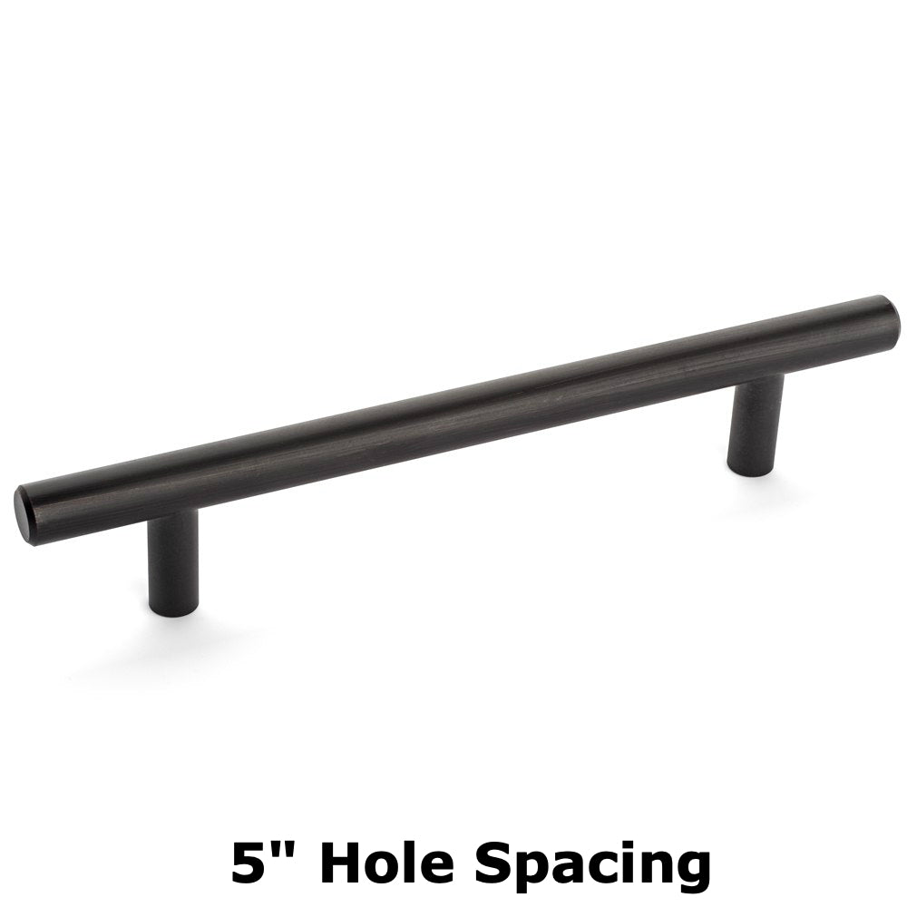 Cosmas 305-128ORB Oil Rubbed Bronze Euro Style Bar Pull - Cosmas