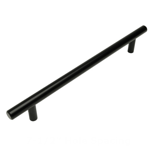 Cosmas 305-192FB Flat Black Euro Style Bar Pull