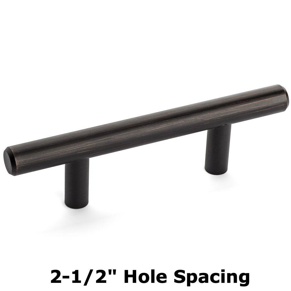 Cosmas 305-2.5ORB Oil Rubbed Bronze Euro Style Bar Pull - Cosmas