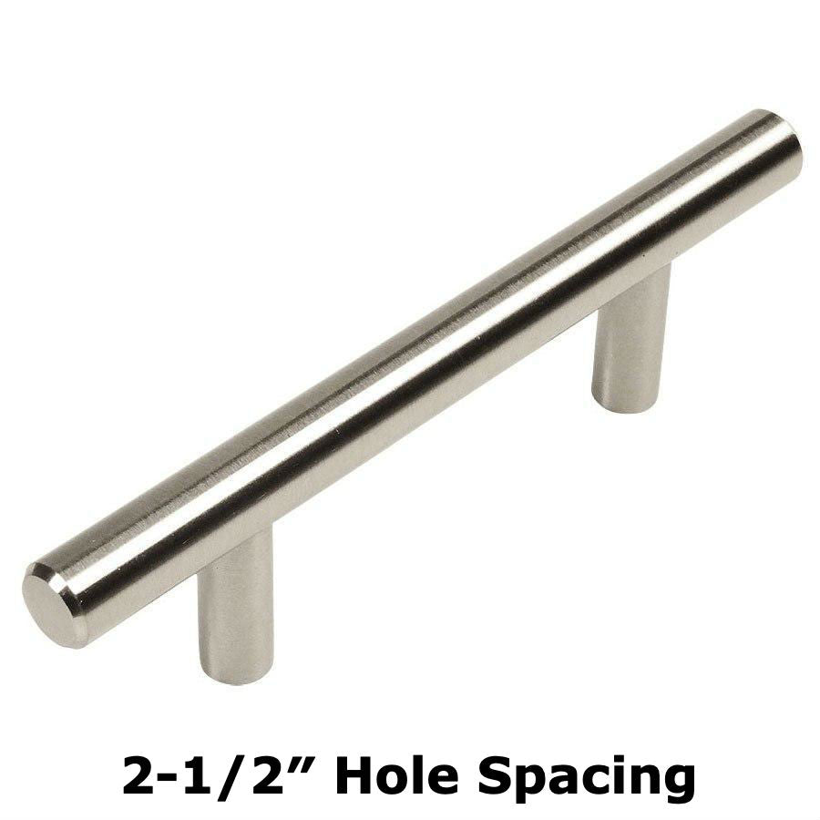 Cosmas 305-2.5SN Satin Nickel Euro Style Bar Pull