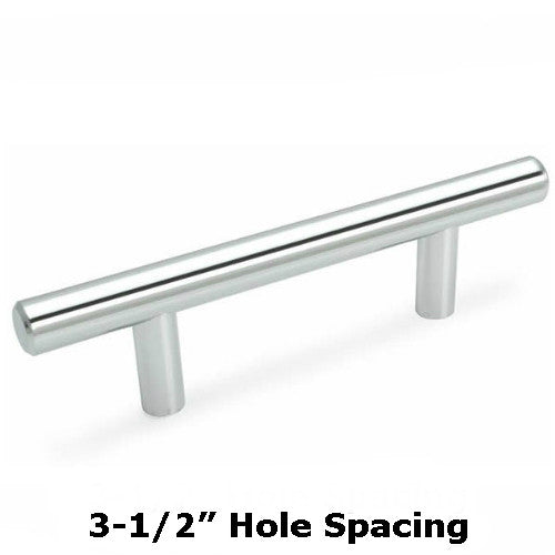 Cosmas 305-3.5CH Polished Chrome Euro Style Bar Pull - Cosmas