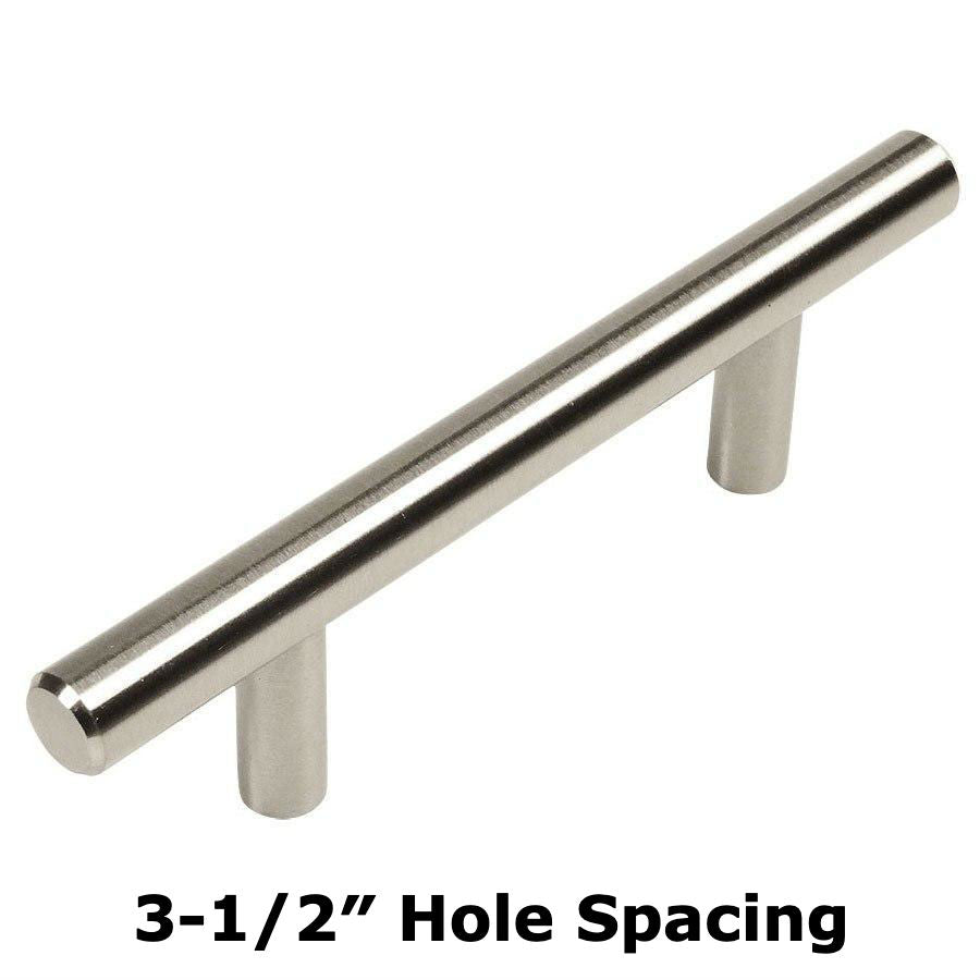 Cosmas 305-3.5SN Satin Nickel Euro Style Bar Pull
