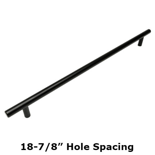 Cosmas 305-480FB Flat Black Euro Style Bar Pull - Cosmas