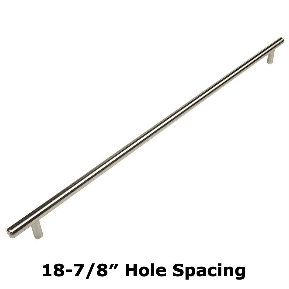 Cosmas 305-480SN Satin Nickel Euro Style Bar Pull