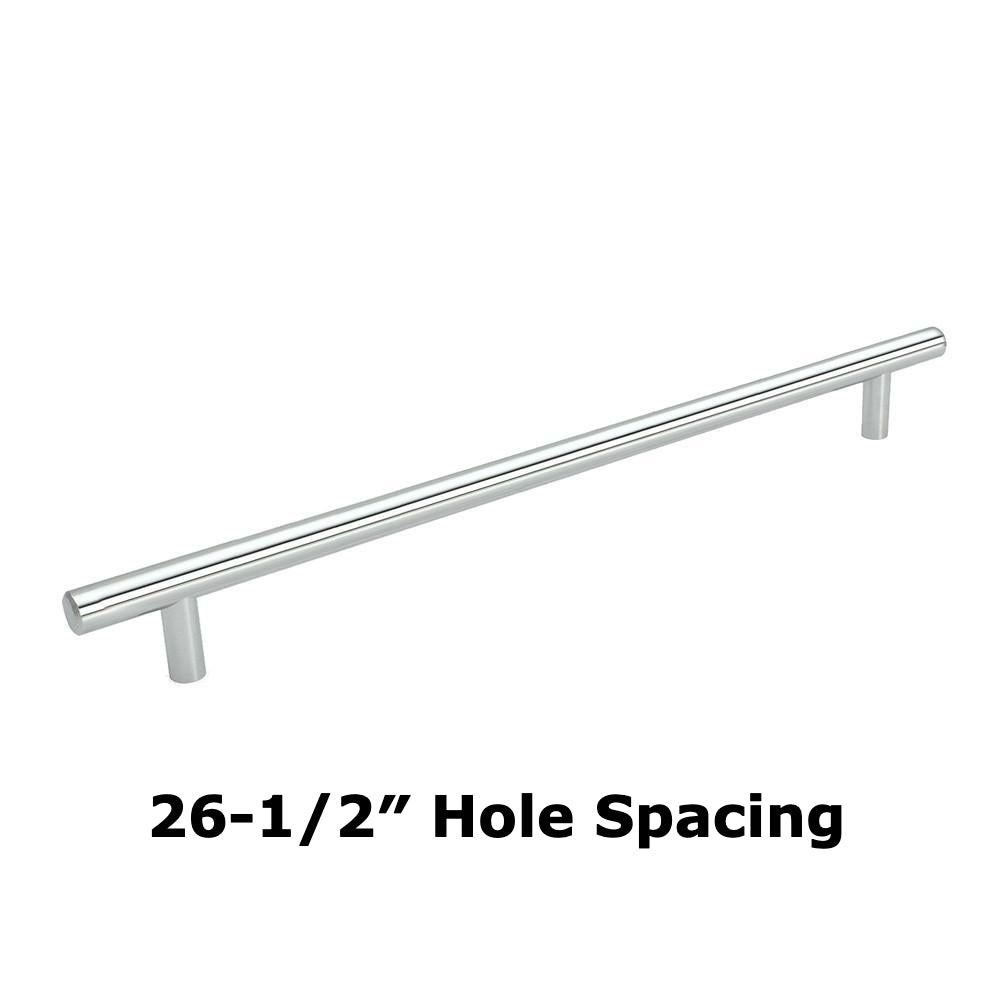 Cosmas 305-673CH Polished Chrome Euro Style Bar Pull