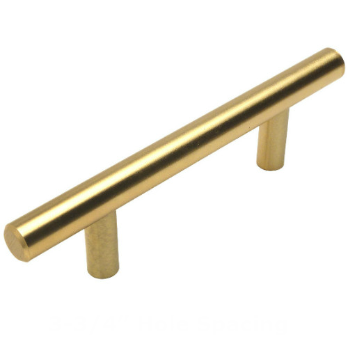 Cosmas 305-96BB Brushed Brass Euro Style Bar Pull