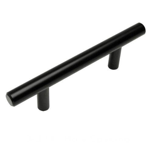 Cosmas 305-96FB Flat Black Euro Style Bar Pull