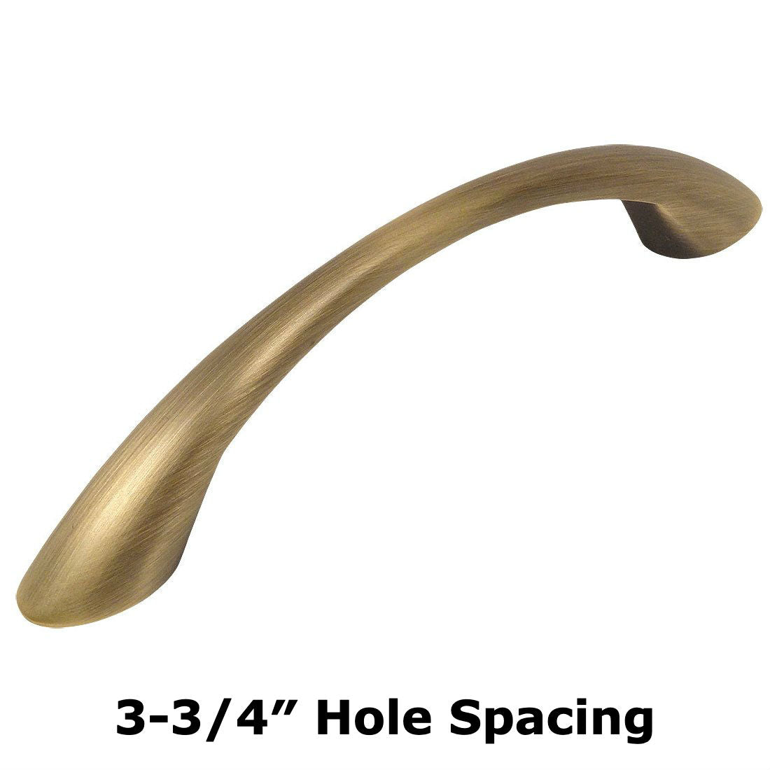 Cosmas 4003BAB Brushed Antique Brass Arch Cabinet Pull