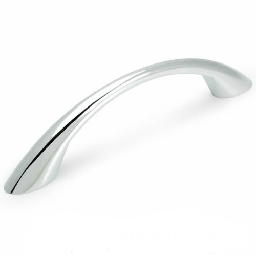 Cosmas 4003CH Polished Chrome Arch Cabinet Pull