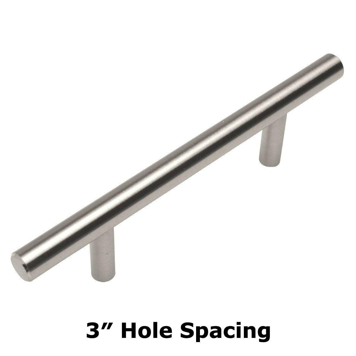 Cosmas 404-030SN Satin Nickel Slim Line Euro Style Bar Pull