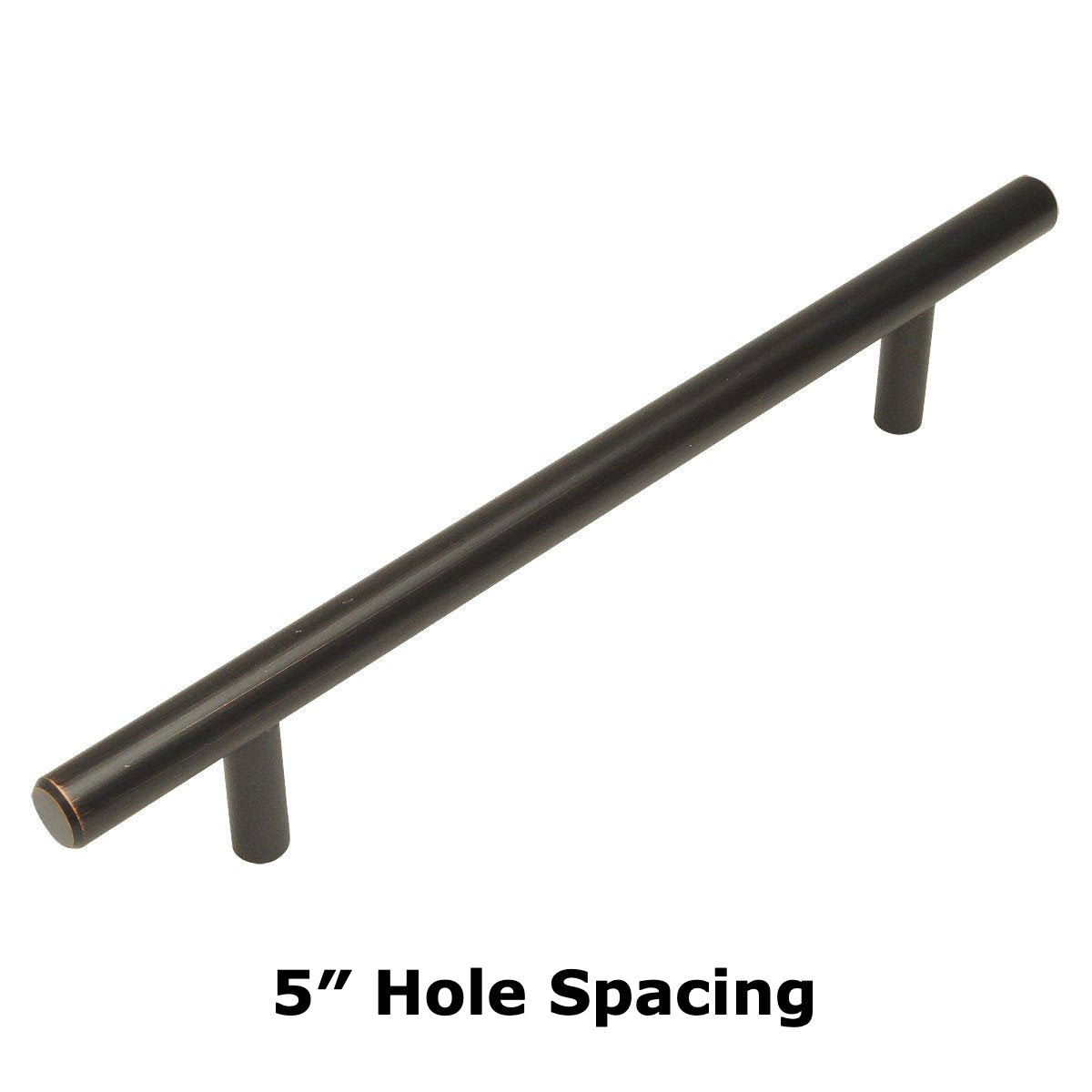 Cosmas 404-128ORB Oil Rubbed Bronze Slim Line Euro Style Bar Pull