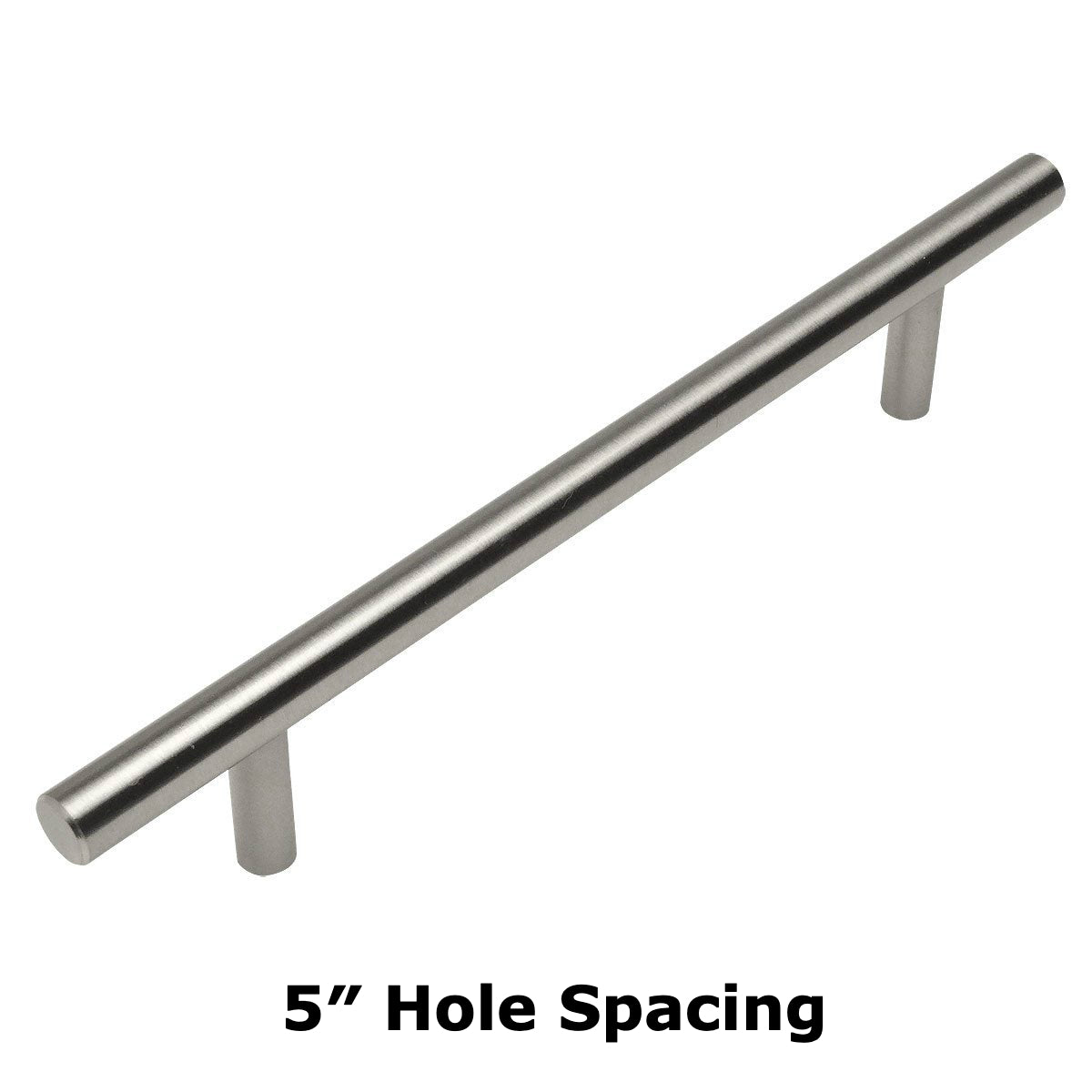 Cosmas 404-128SN Satin Nickel Slim Line Euro Style Bar Pull