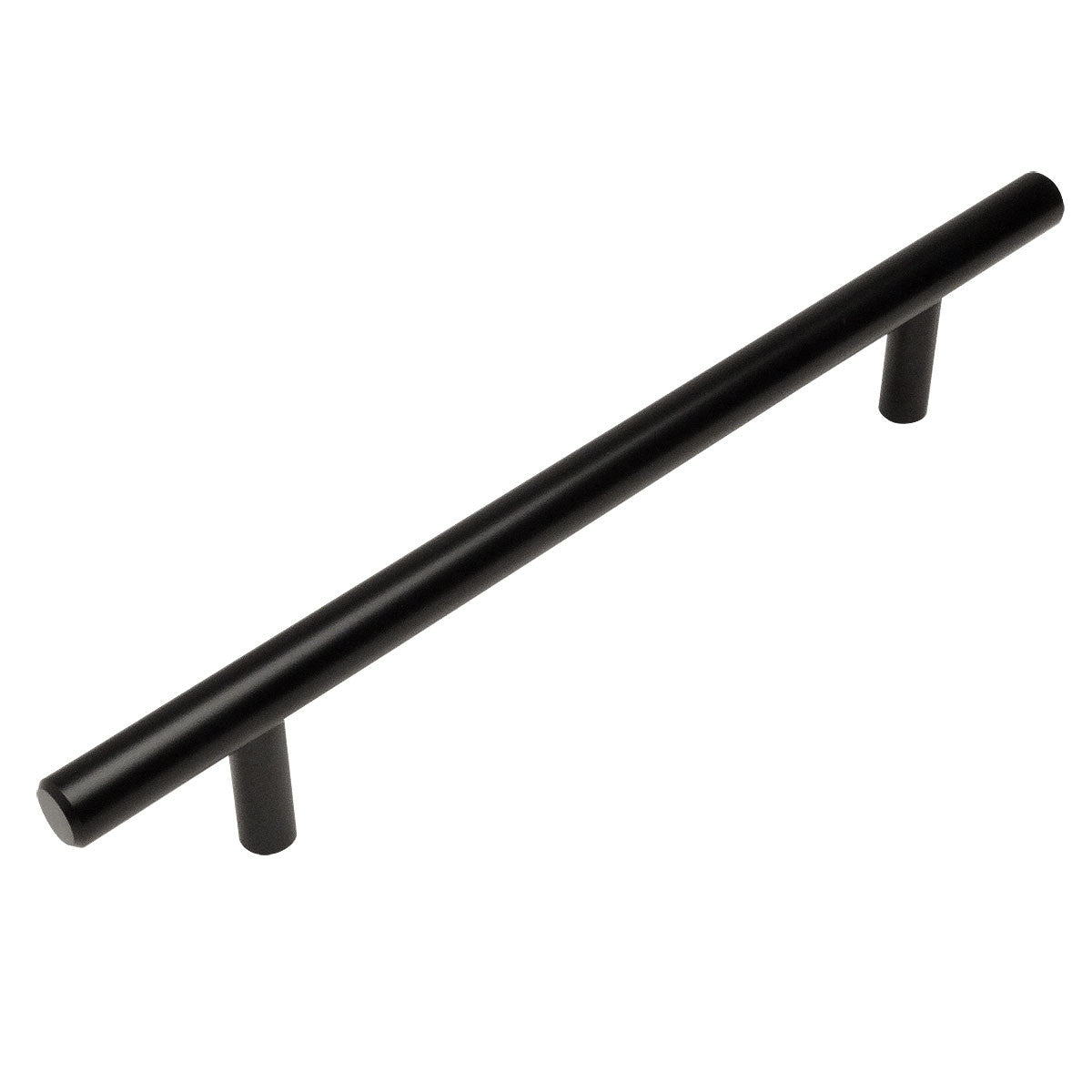Cosmas 404-160FB Flat Black Slim Line Euro Style Bar Pull - Cosmas