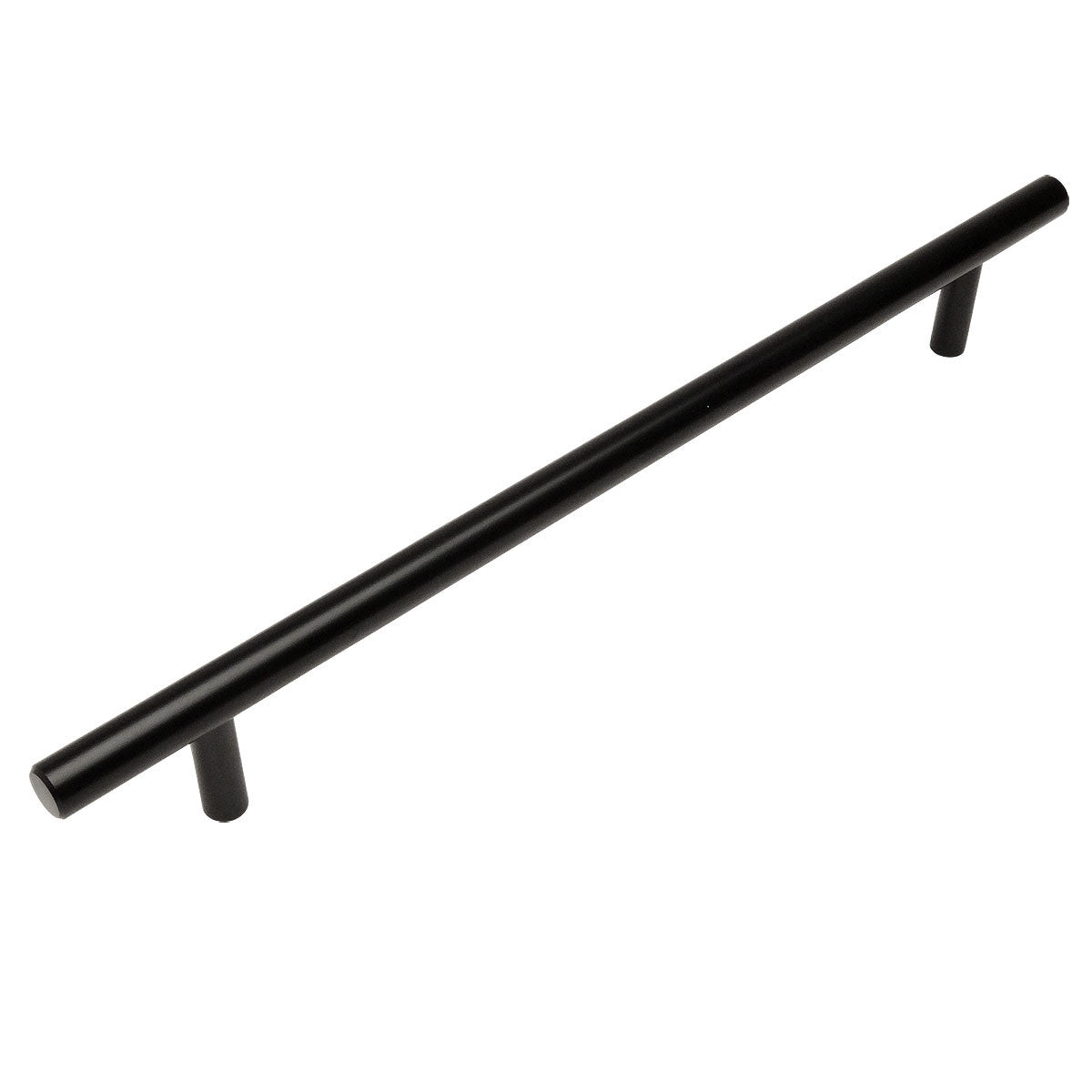Cosmas 404-192FB Flat Black Slim Line Euro Style Bar Pull - Cosmas