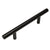 Cosmas 404-2.5FB Flat Black Slim Line Euro Style Bar Pull - Cosmas