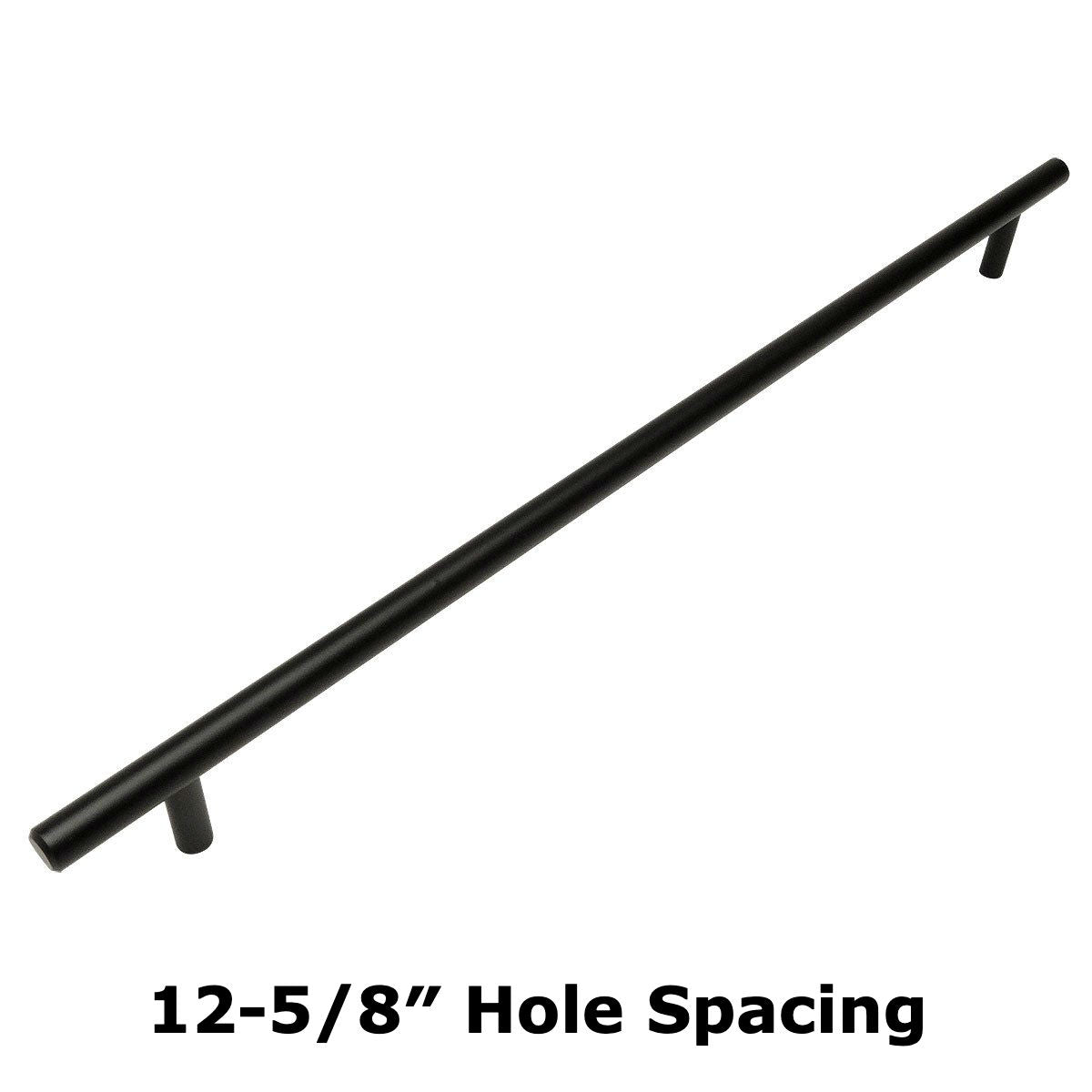 Cosmas 404-320FB Flat Black Slim Line Euro Style Bar Pull