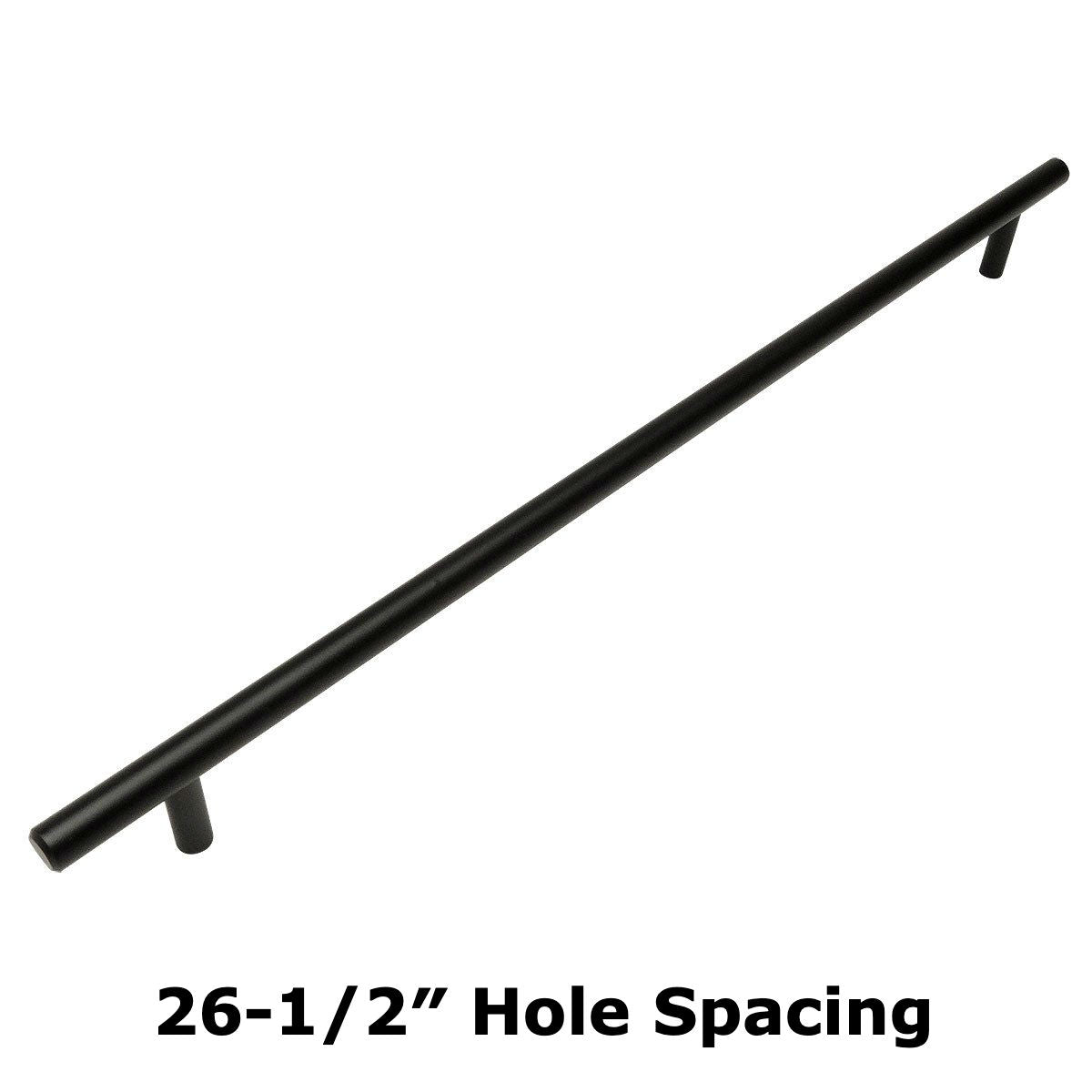 Cosmas 404-673FB Flat Black Slim Line Euro Style Bar Pull