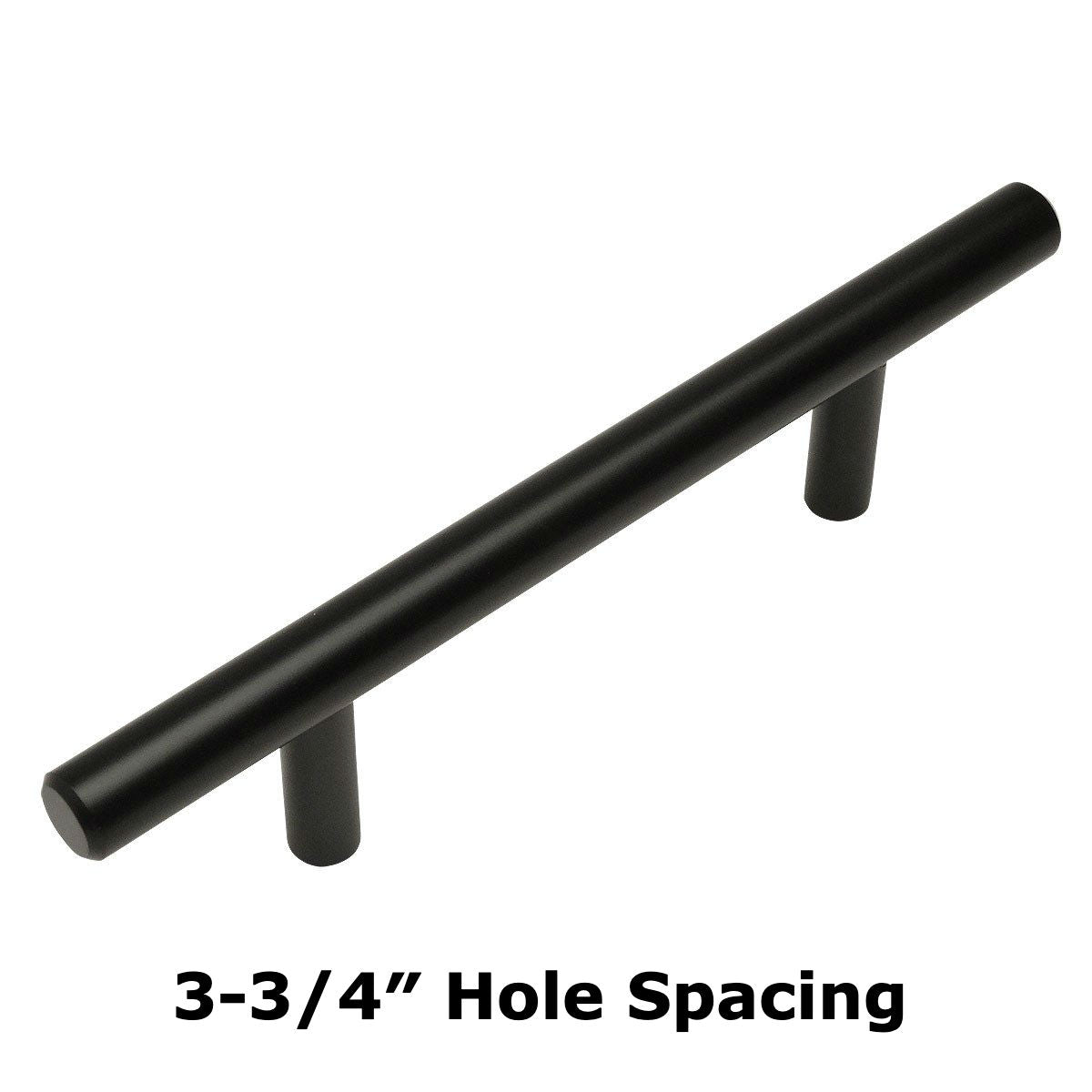 Cosmas 404-96FB Flat Black Slim Line Euro Style Bar Pull