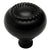 Cosmas 4040FB Flat Black Hollow Cabinet Knob - Cosmas