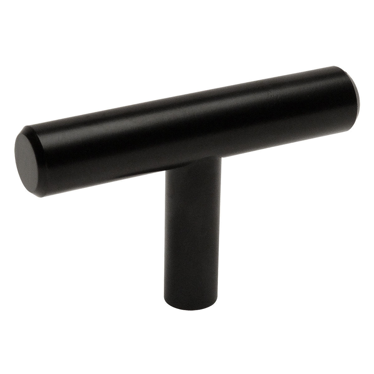 Cosmas 404FB Flat Black Slim Line Euro Style T Bar Knob