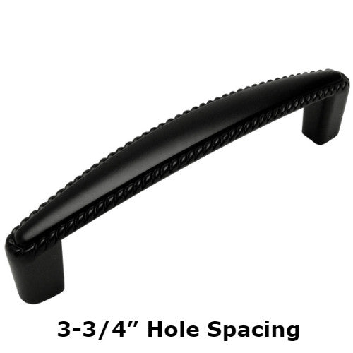 Cosmas 4111FB Flat Black Rope Cabinet Pull