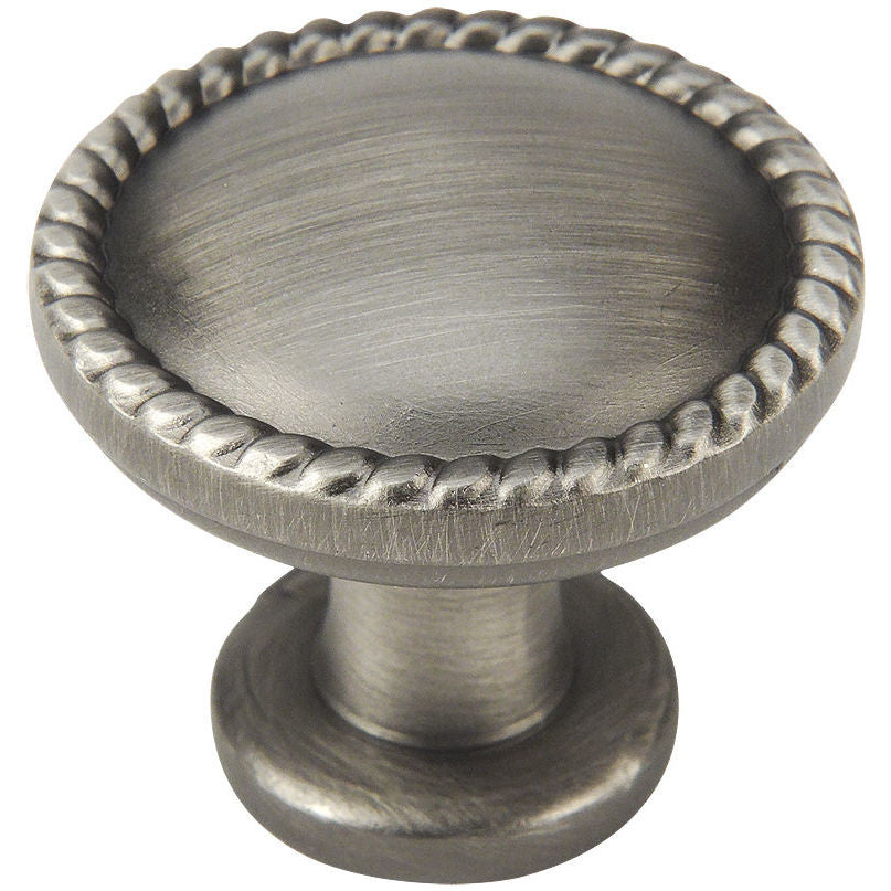Cosmas 4115AS Antique Silver Rope Cabinet Knob