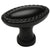 Cosmas 4116FB Flat Black Oblong Rope Cabinet Knob - Cosmas