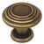Cosmas 4122BAB Brushed Antique Brass Ring Cabinet Knob - Cosmas